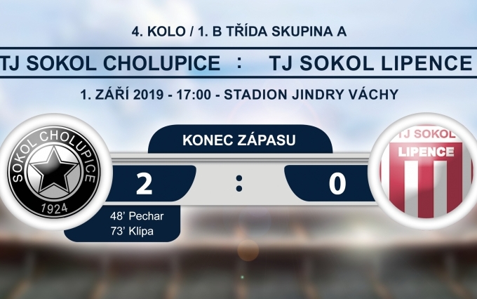 Sokol Cholupice - Sokol Lipence 2:0